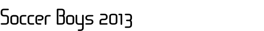 Soccer Boys 2013
